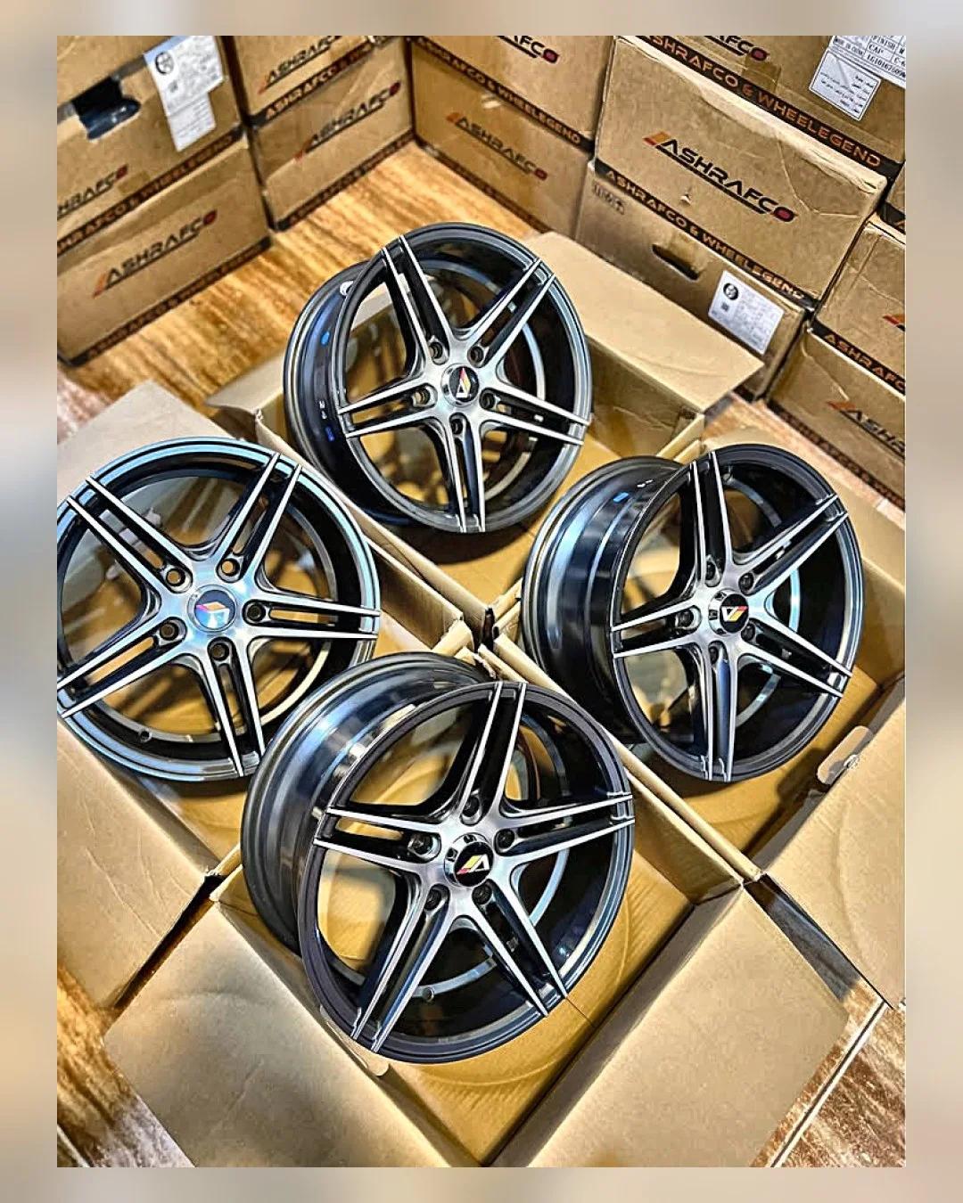 طقم جنوط Vossen 15 بوصة 5×114 7J — جديد بالكرتونة
