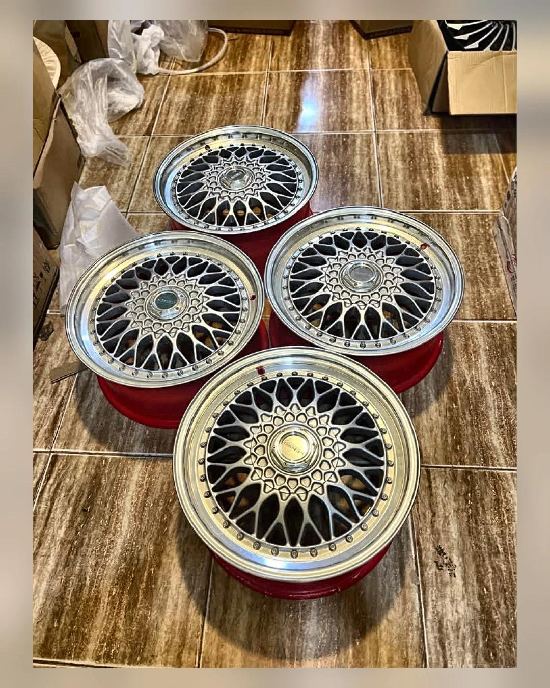 طقم جنوط BBS 17 بوصة 4×100/114 7.5J — جديد