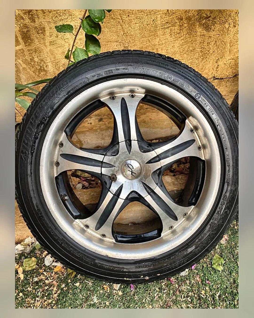 طقم جنوط 17 بوصة 5×100/114 بالكاوتش — استيراد