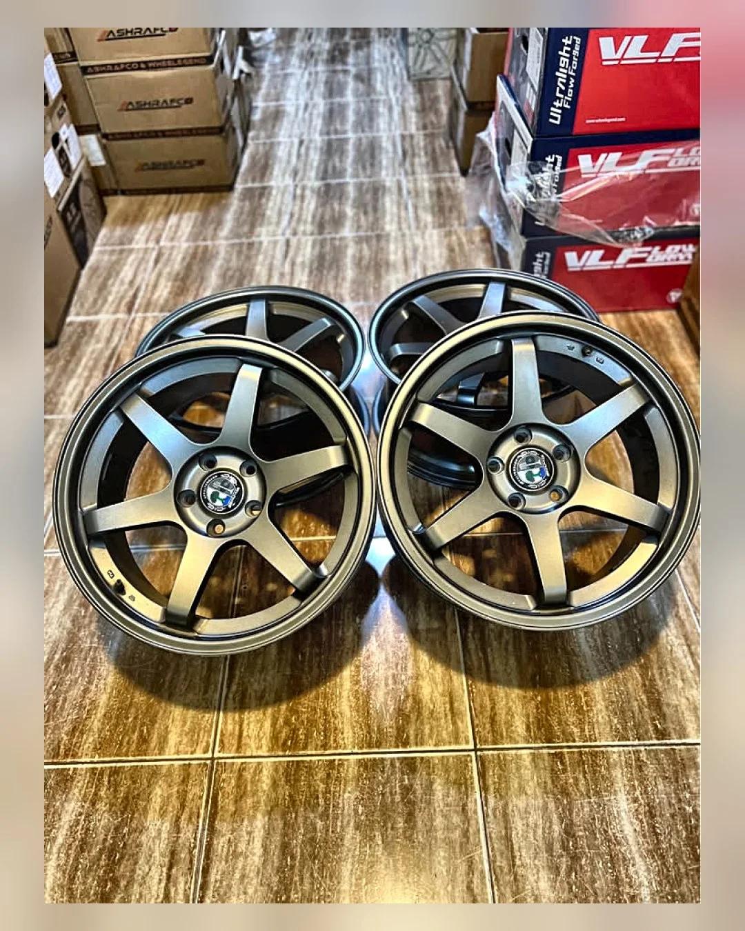 طقم جنوط Volk 18 بوصة 8.5J 5×114 — استيراد