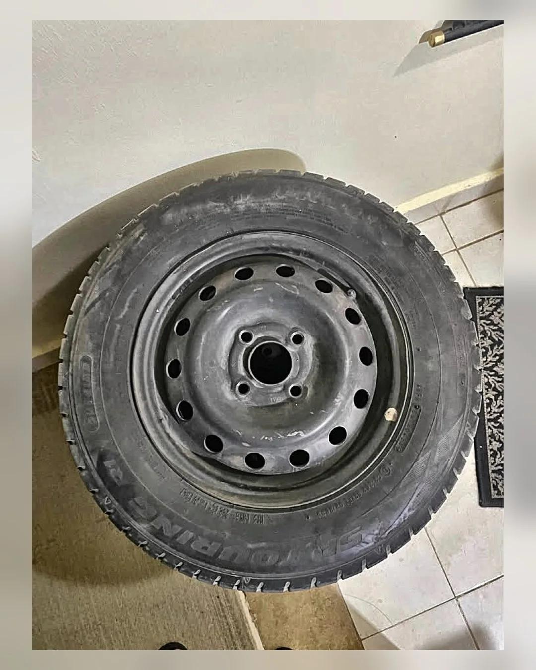 جنوط حديد 13 بوصة بالكاوتش 175/13 — استيراد