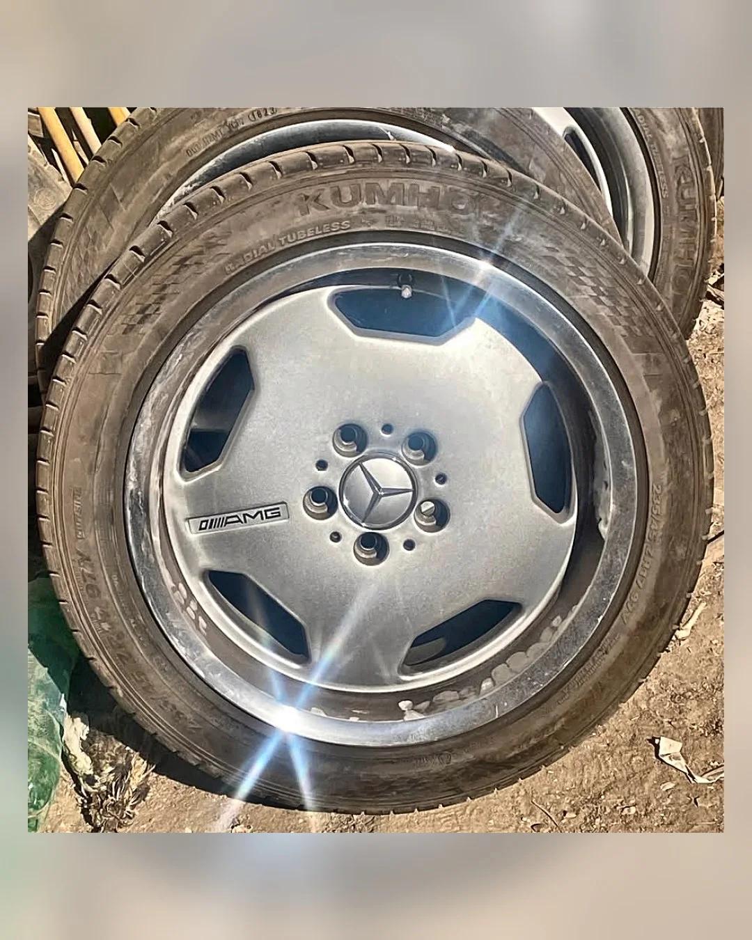 طقم جنوط AMG أصلي بالكاوتش مرسيدس — استيراد