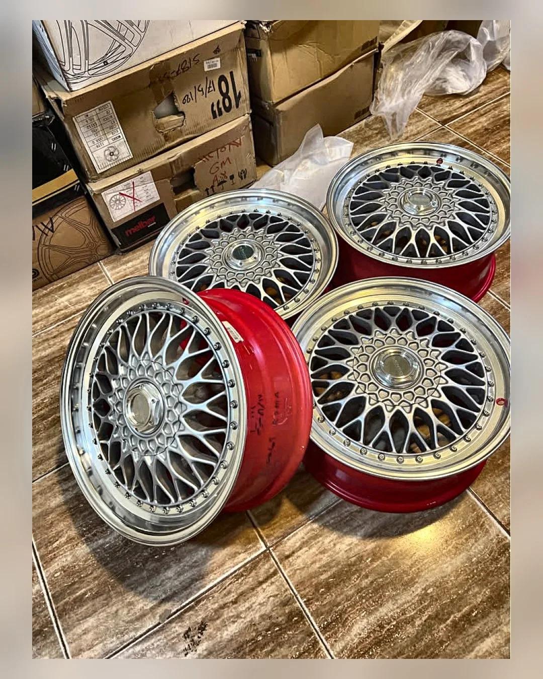 طقم جنوط BBS 17 بوصة 4×100/114 7.5J — جديد