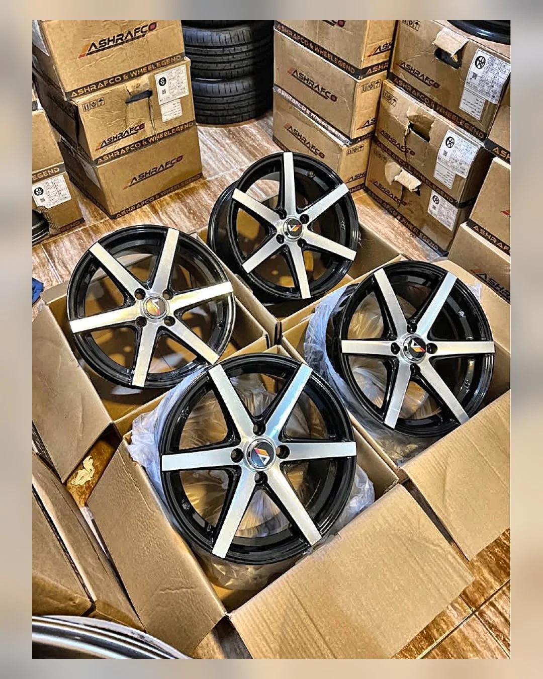 طقم جنوط Vossen 15 بوصة 4×100 7J — جديد بالكرتونة