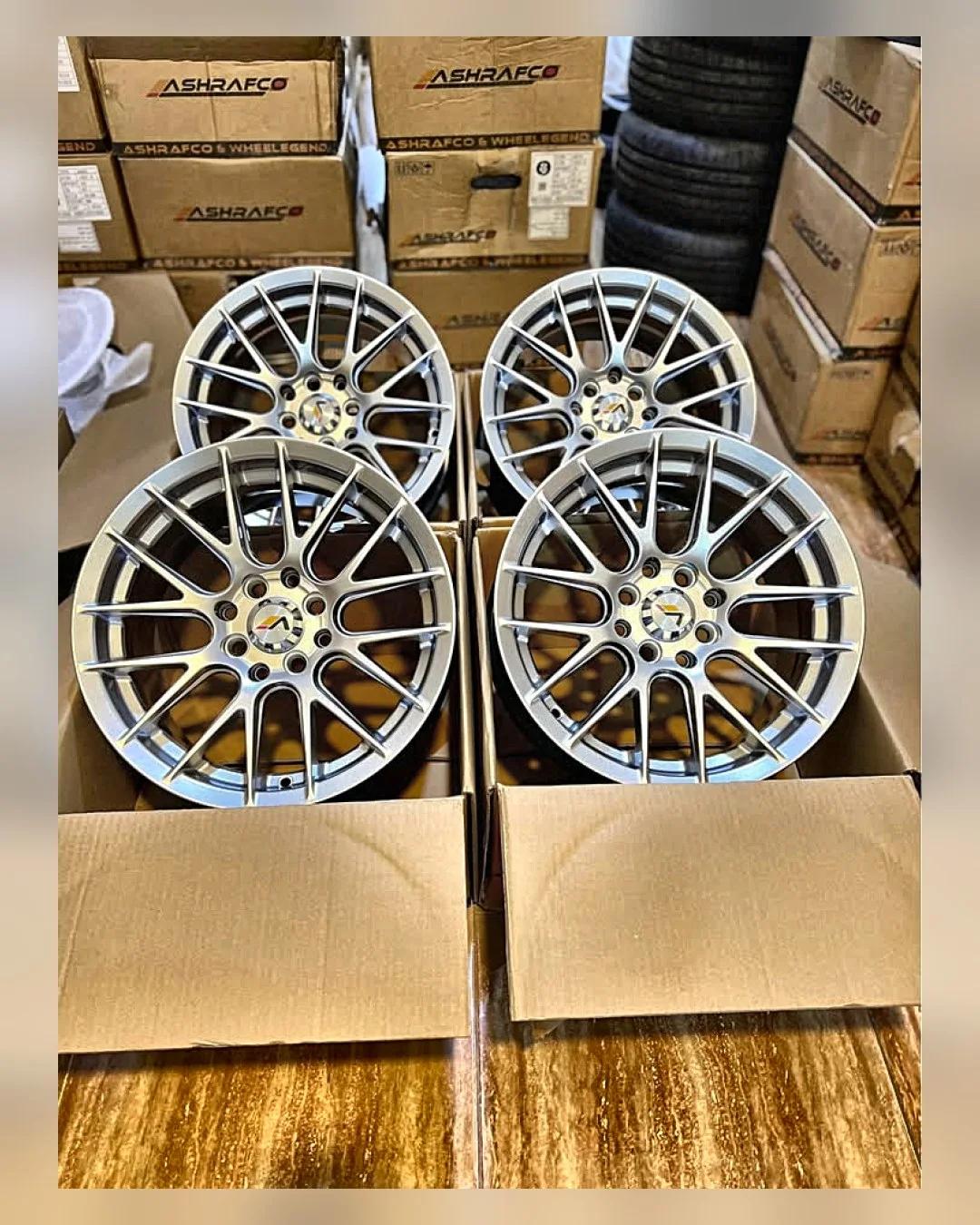 طقم جنوط BBS 15 بوصة 4×100/114 7.5J — جديد بالكرتونة