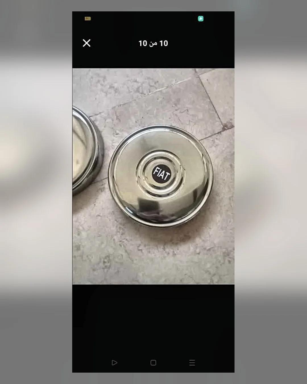 طقم طاسات عجل 13 بوصة نيكل معدن (سوزوكي فان وغيرها)