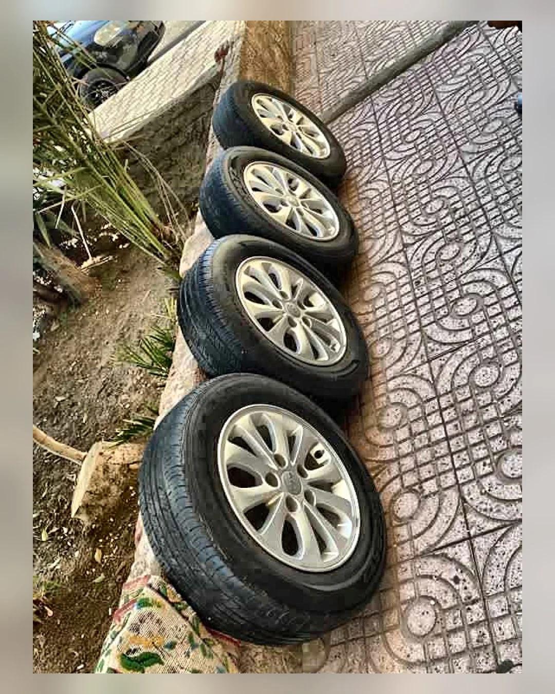 طقم جنوط 15 بوصة 5 خرم كيا سيراتو وارد كوريا — استيراد