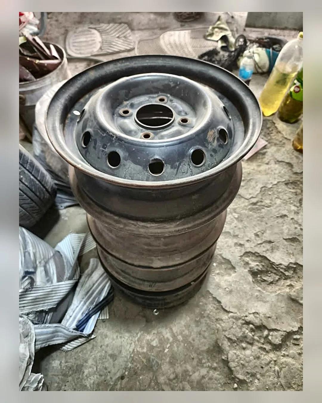 4 جنوط حديد 13 بوصة بيجو — استيراد