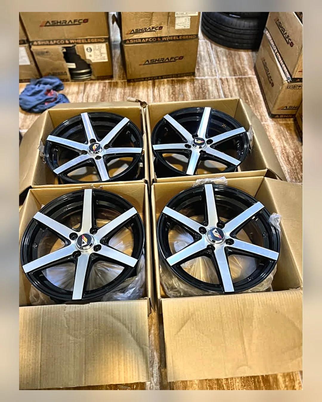 طقم جنوط Vossen 15 بوصة 4×100 7J — جديد بالكرتونة