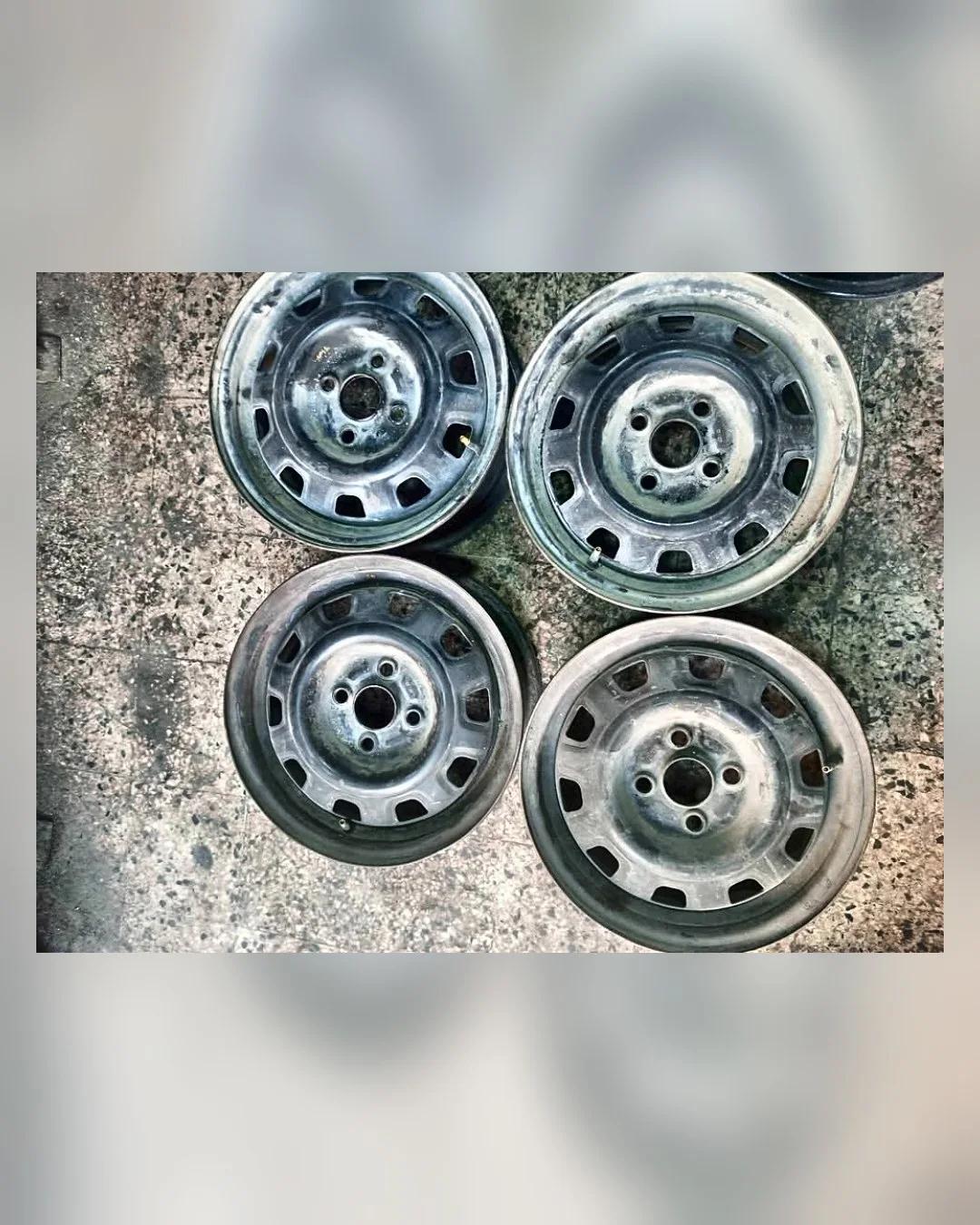 طقم جنوط حديد 14 بوصة 4×100 — استيراد