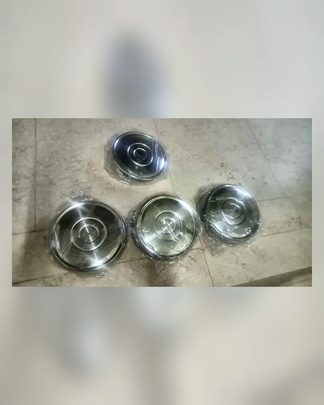طقم طاسات عجل 13 بوصة نيكل معدن (سوزوكي فان وغيرها)