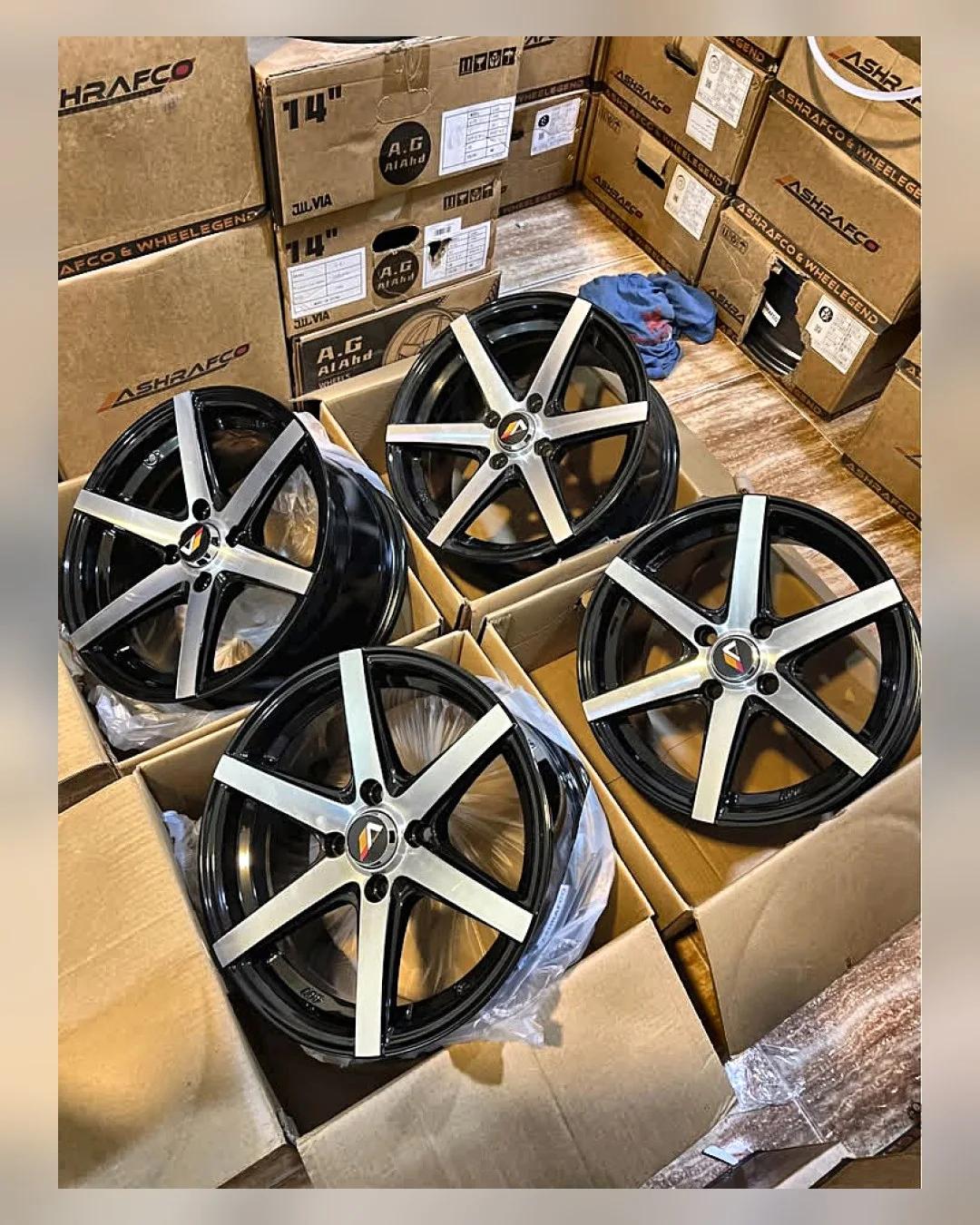 طقم جنوط Vossen 15 بوصة 4×100 7J — جديد بالكرتونة